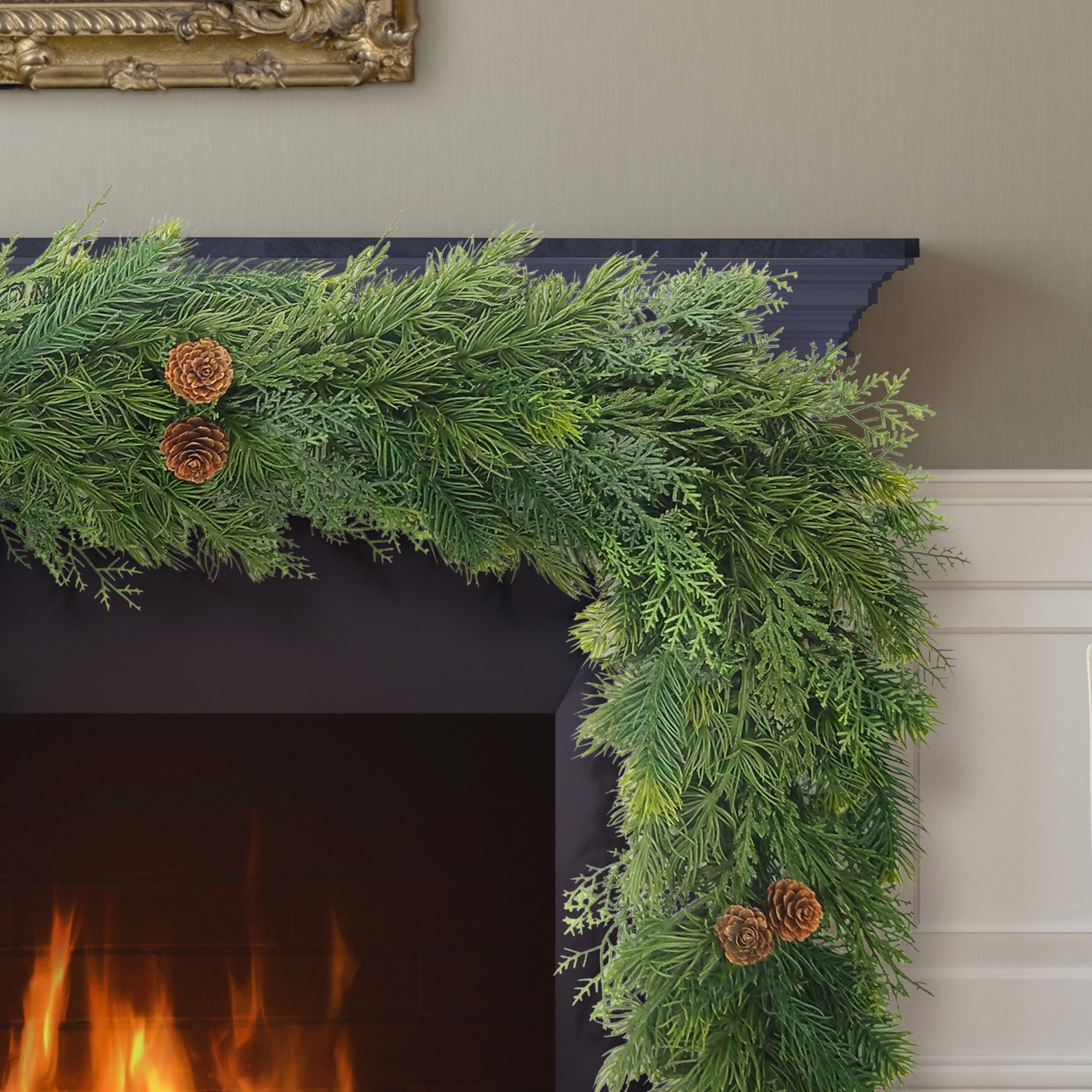 9' x 10" PE Christmas Garland