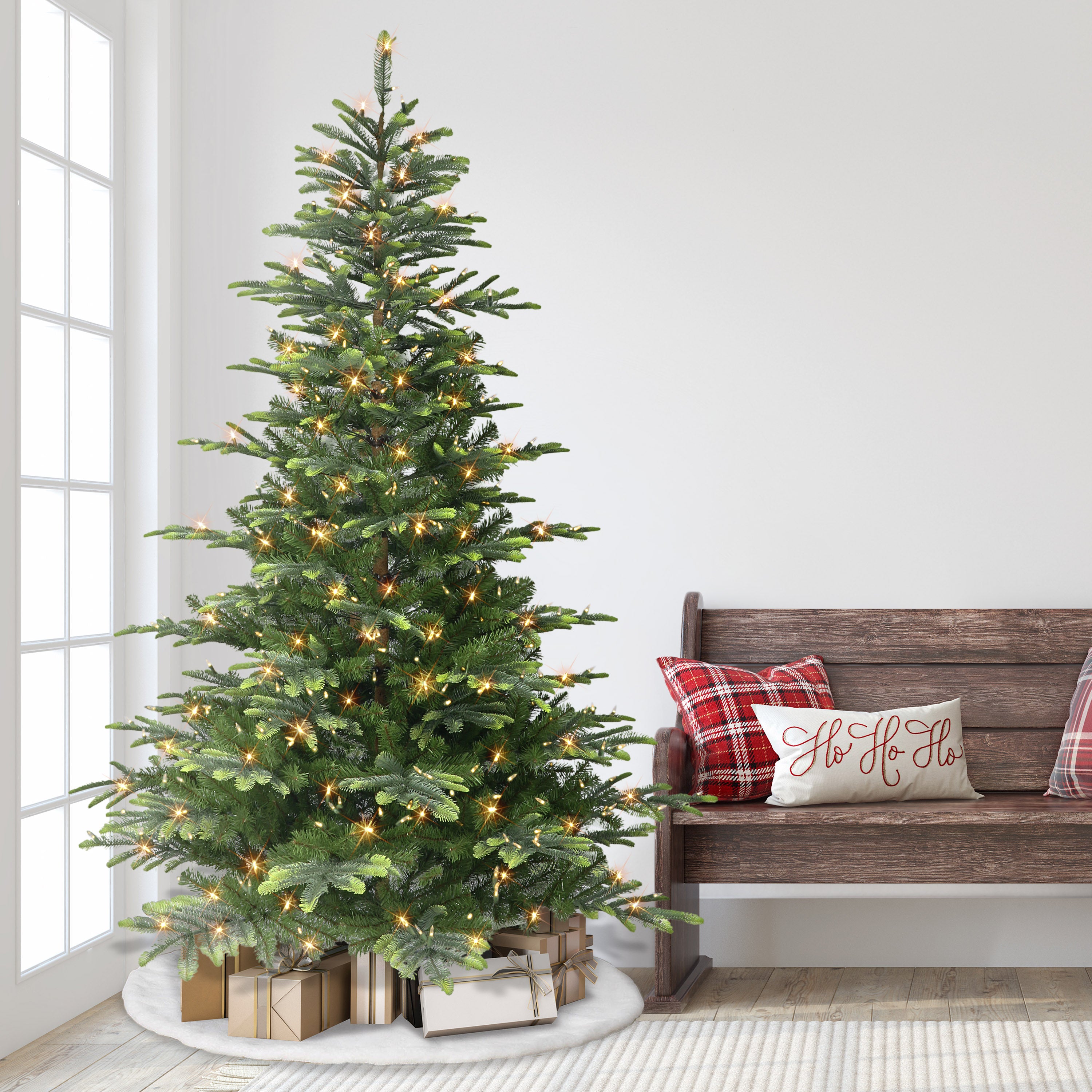 7.5ft Pre-lit Aspen Fir Christmas Tree