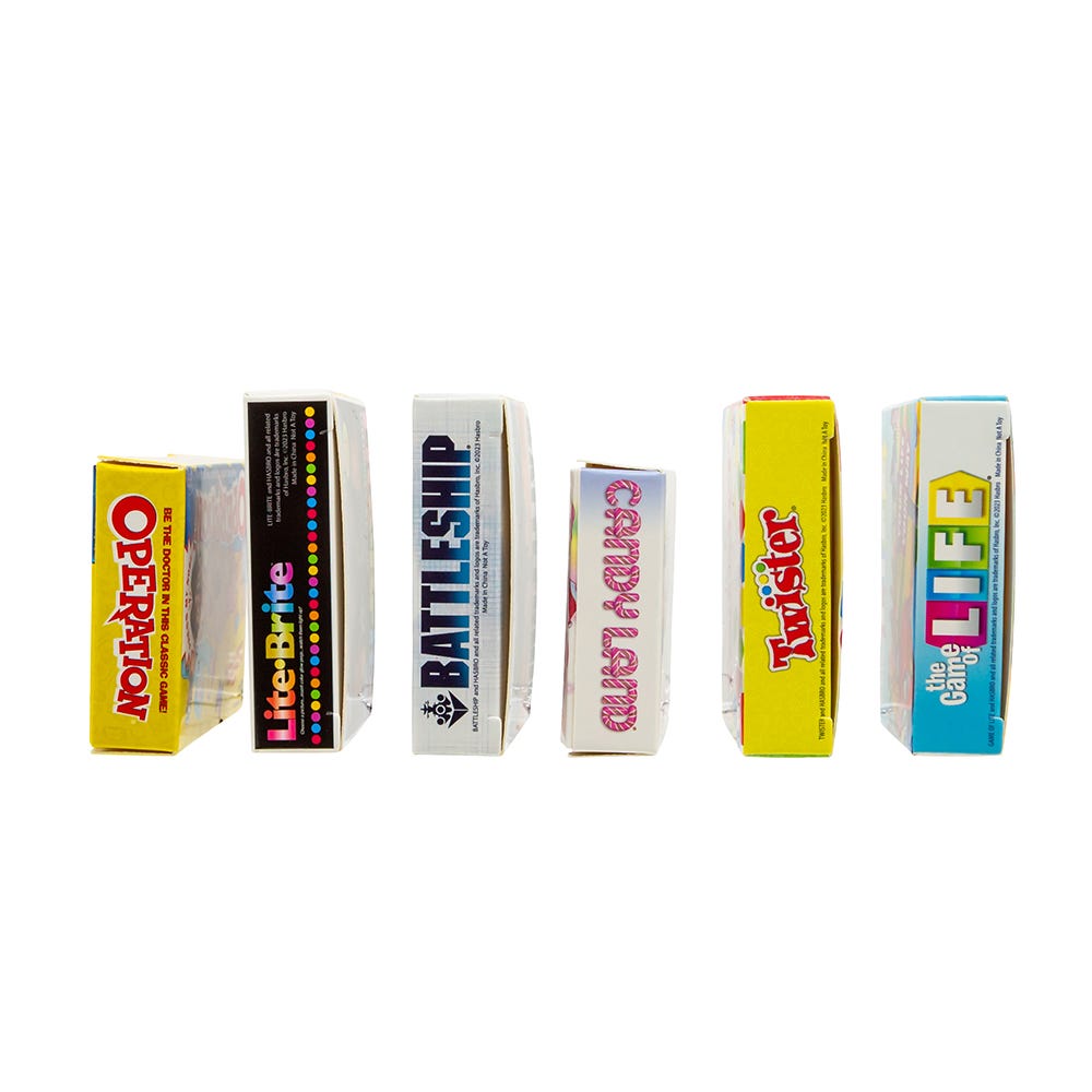 Kurt Adler 3.5-Inch Hasbro Board Games 6-Piece Ornament Set