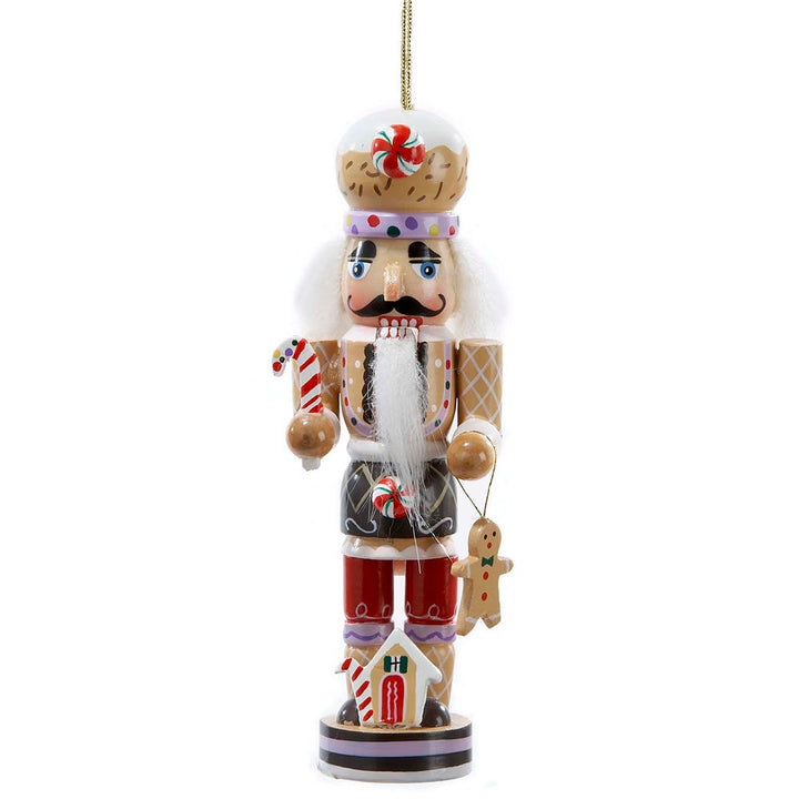 5" Wooden Gingerbread Nutcracker Ornament #C0134