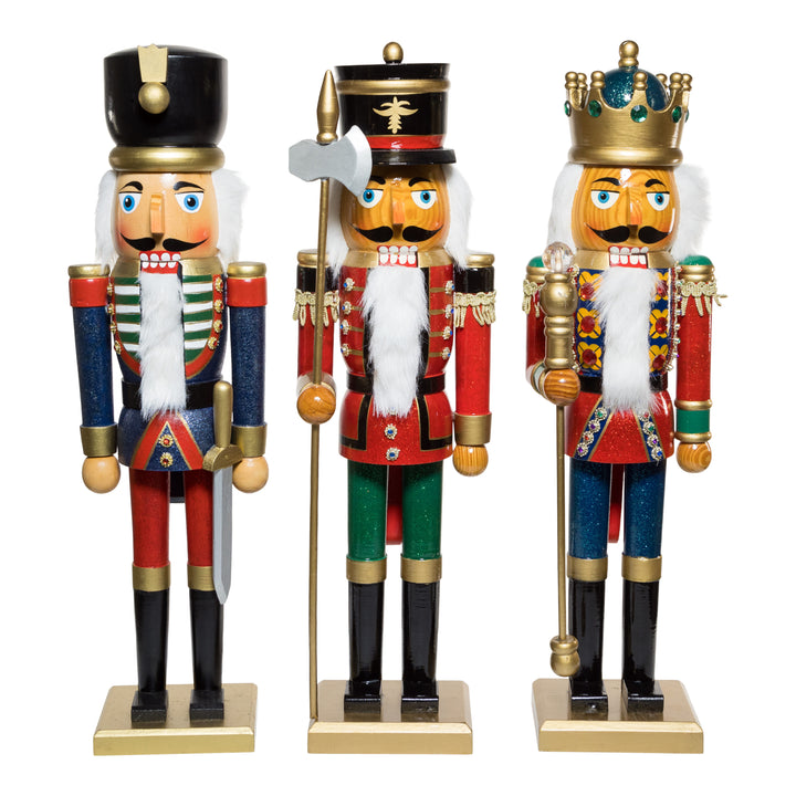 20" Wooden Soldier/King Nutcrackers, 3 Assorted #C1015