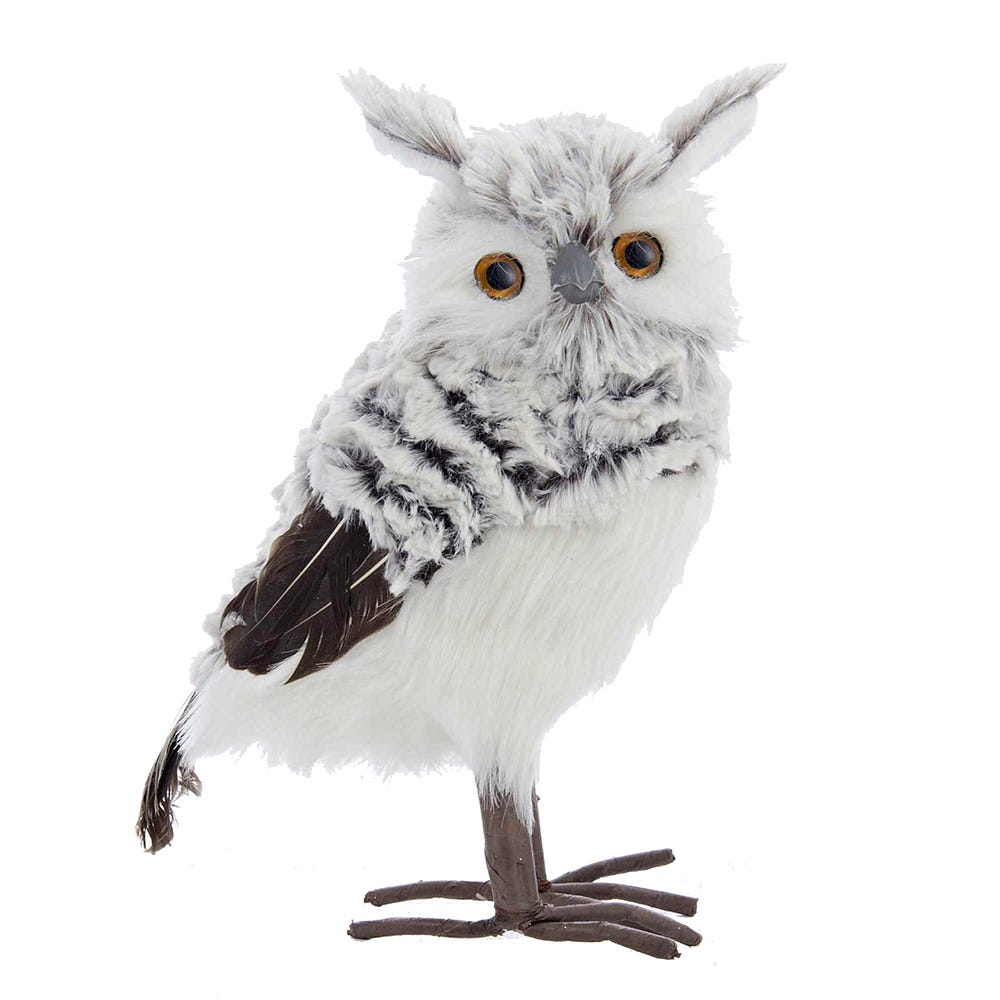 10" Gray/White Owl #C2241