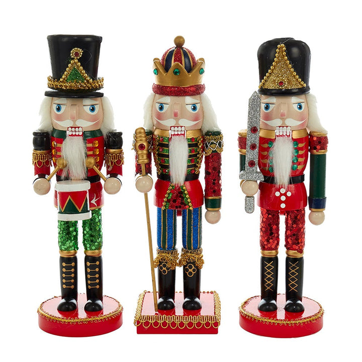 10" Wooden Nutcracker, 3 Assorted #C4758