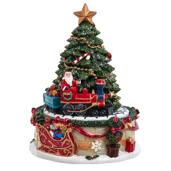 Kurt Adler 6-Inch Christmas Tree Revolving Music Box