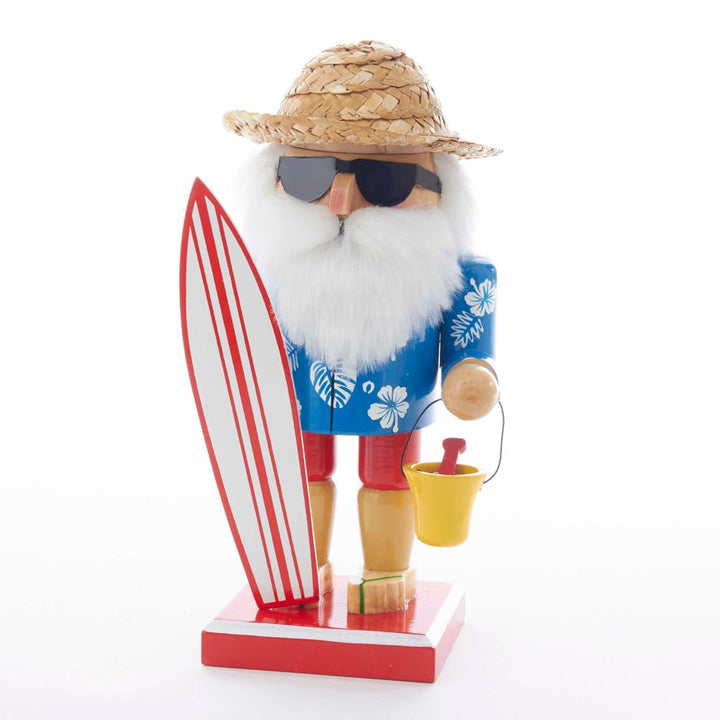 Kurt Adler 8-Inch Surfer Santa Nutcracker