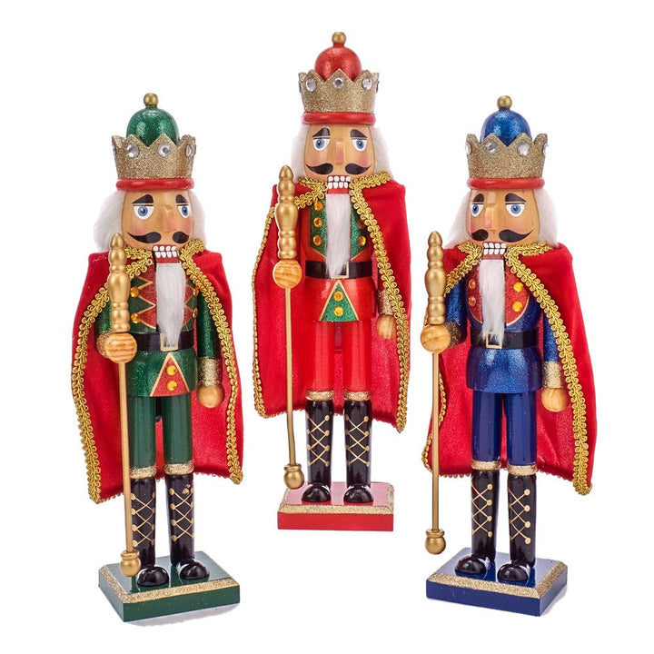 15" Nutcracker with Cape, 3 Assorted #C5885