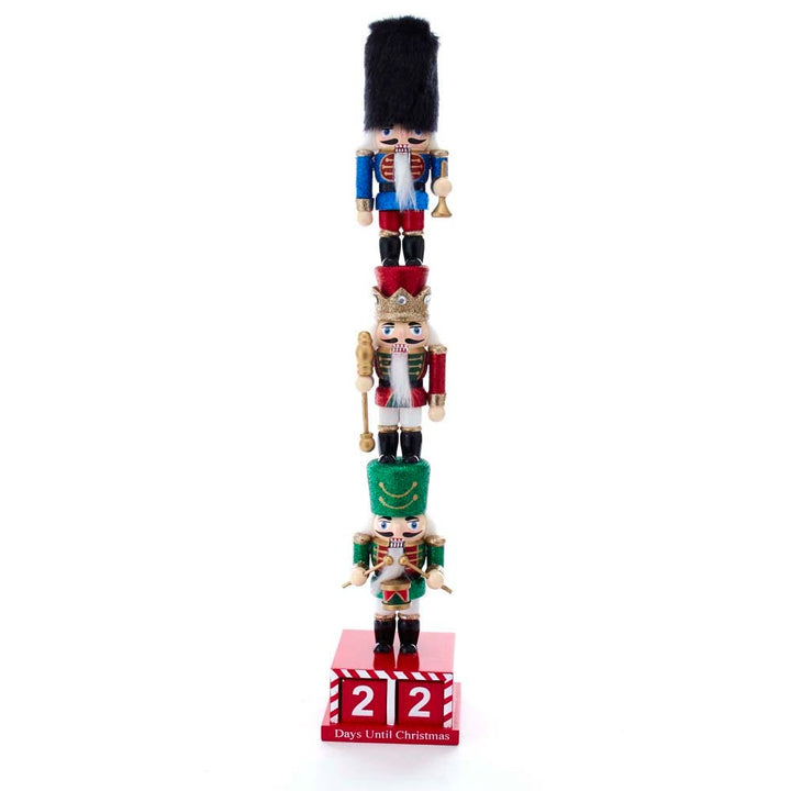 Kurt Adler 16-Inch Stacked Miniature Nutcracker with Calendar