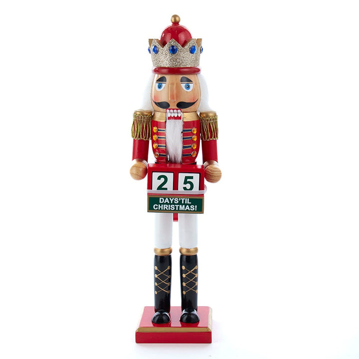 Kurt Adler 15-Inch Red King Nutcracker with Calendar