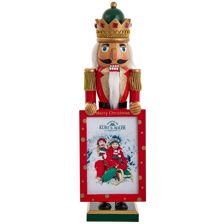 Kurt Adler 15-Inch Nutcracker King Holding Picture Frame