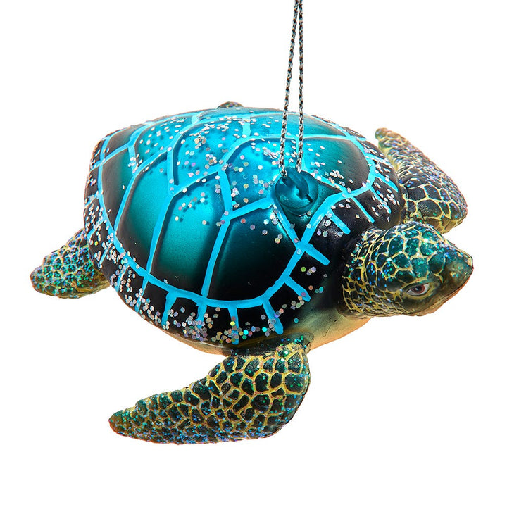 3.5" Glass Sea Turtle Ornament #C6420