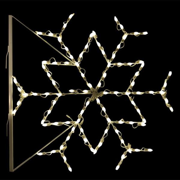Brite Ideas 48" Pole Mount Snowflake Display for C7 Bulbs C7PMSF