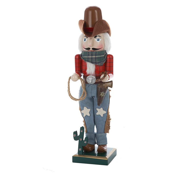 Kurt Adler 15-Inch Wooden Cowboy Nutcracker