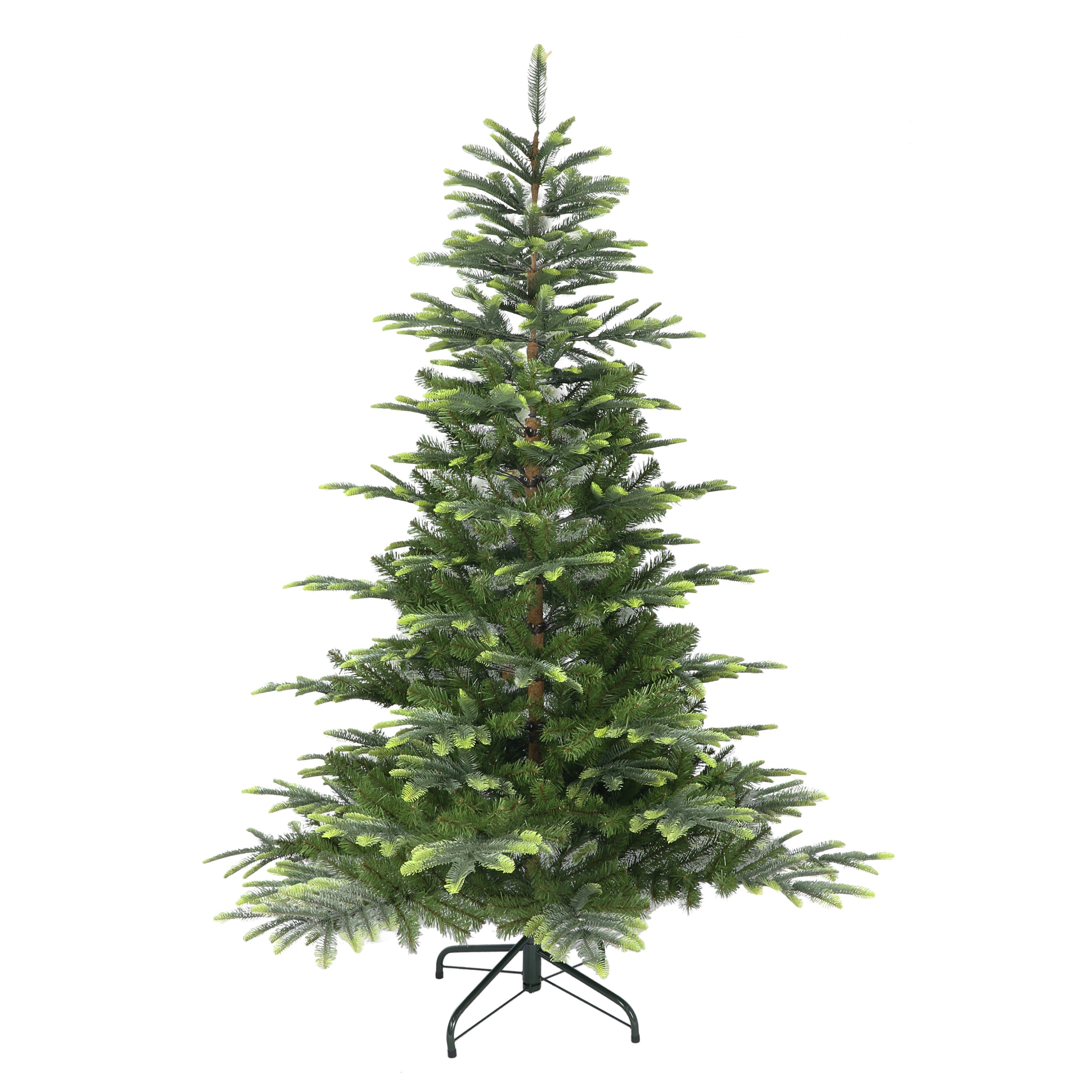 6.5 ft Aspen Fir Artificial Christmas Tree 902 Tips Metal Stand Green APGA-65