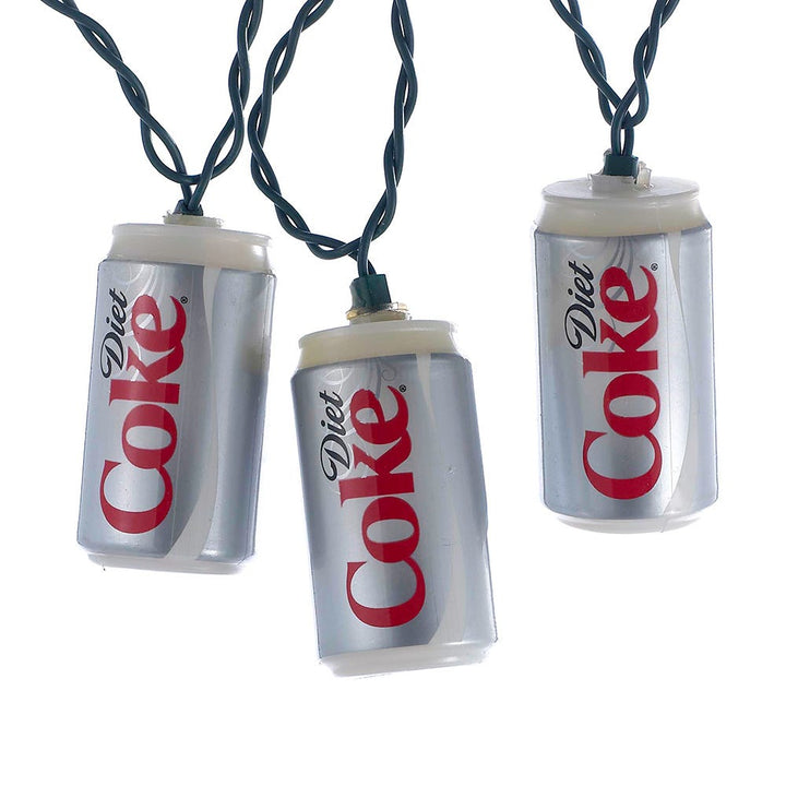 Kurt Adler 10-Light Diet Coke Can Light Set