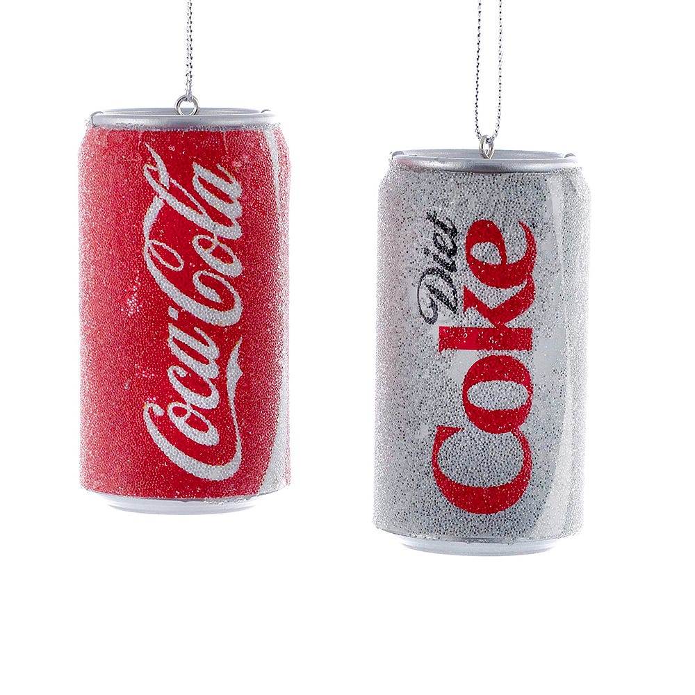 3" Coca-Cola Can Blow Mold Ornament, 2 Assorted CC1801