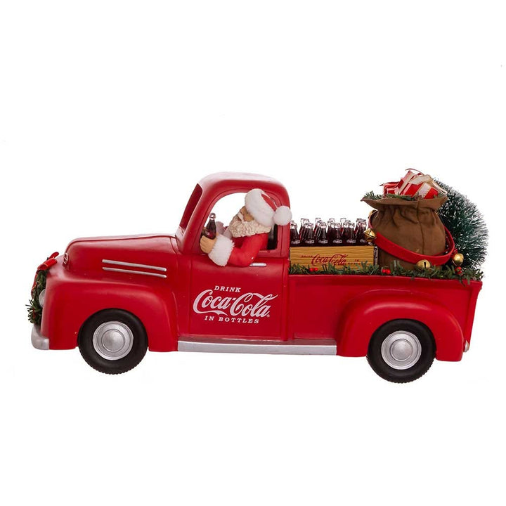 Kurt Adler 14-Inch Coca-Cola Santa in Pickup Truck