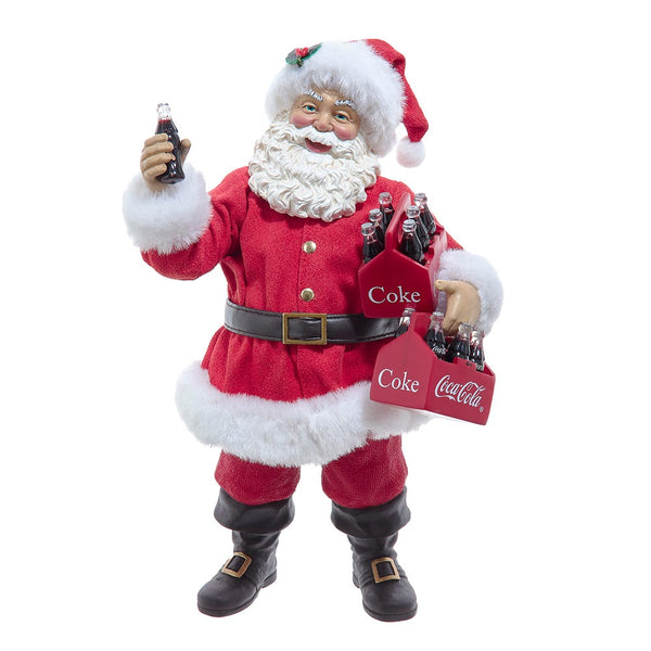 Kurt Adler 10.5-Inch Coca-Cola Santa Tabletop Figurine Christmas