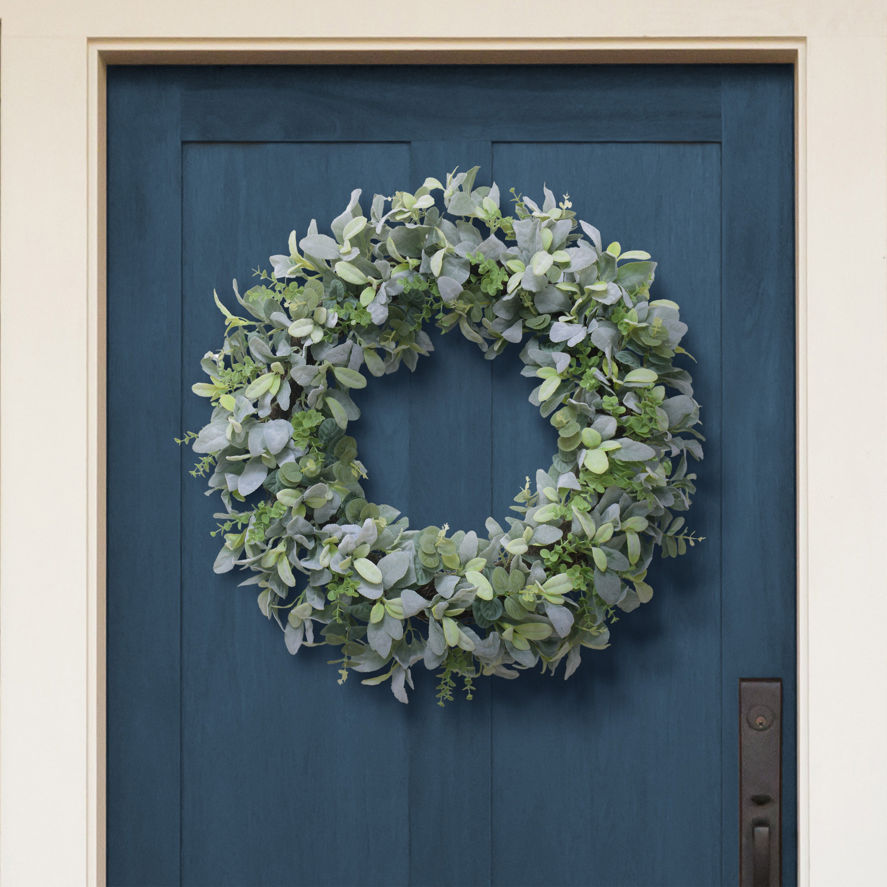 Puleo International 28" Lambs Ear Wreath