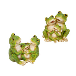 7 in. Resin Frog Family Figurines, set of 2