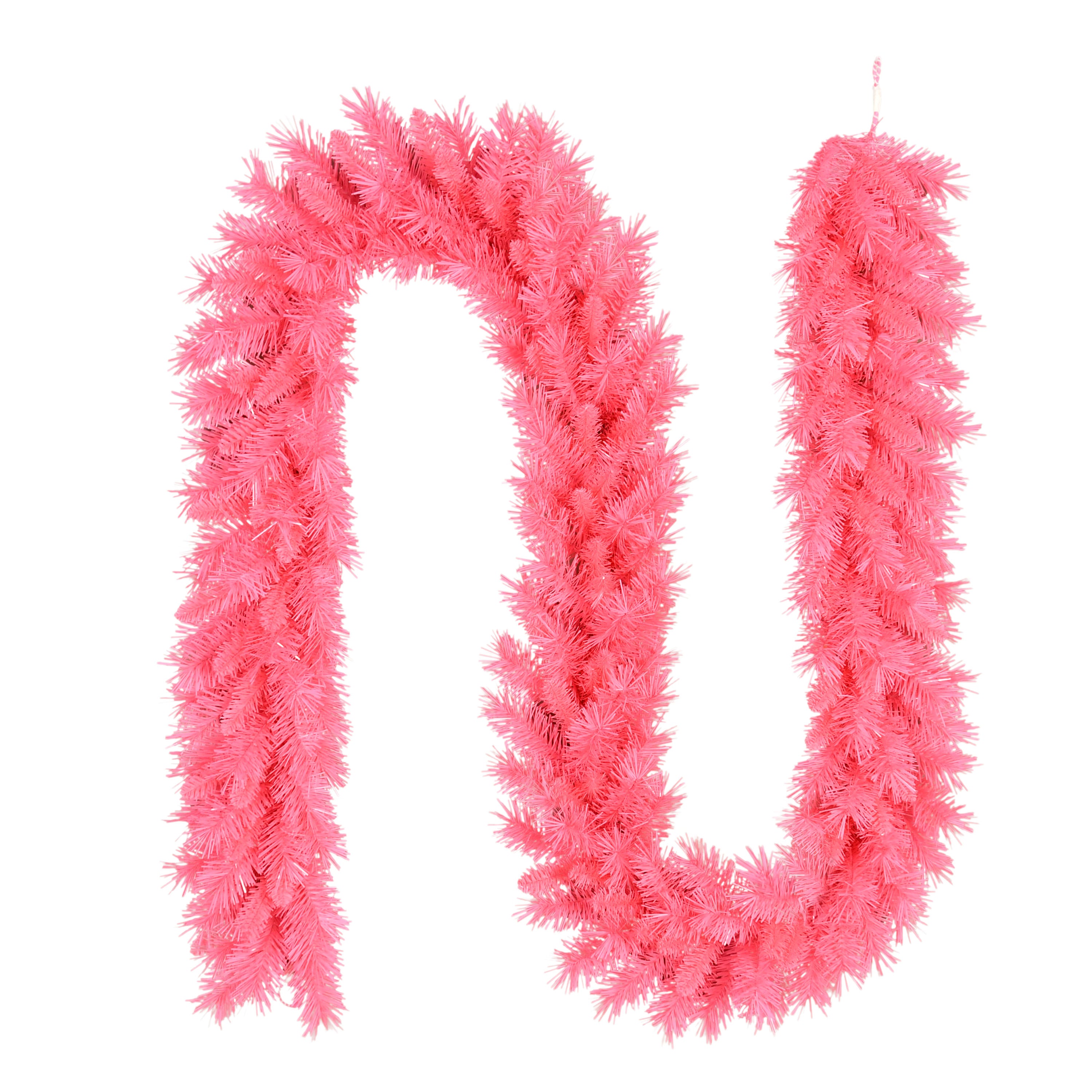 9' x 10" Artificial Pink Round Valley Pine Garland PK-RYG-G9-10A