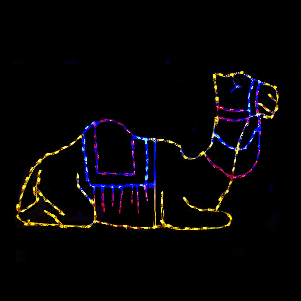 Brite Ideas 60" x 36" Laying Camel LED Nativity Display CML