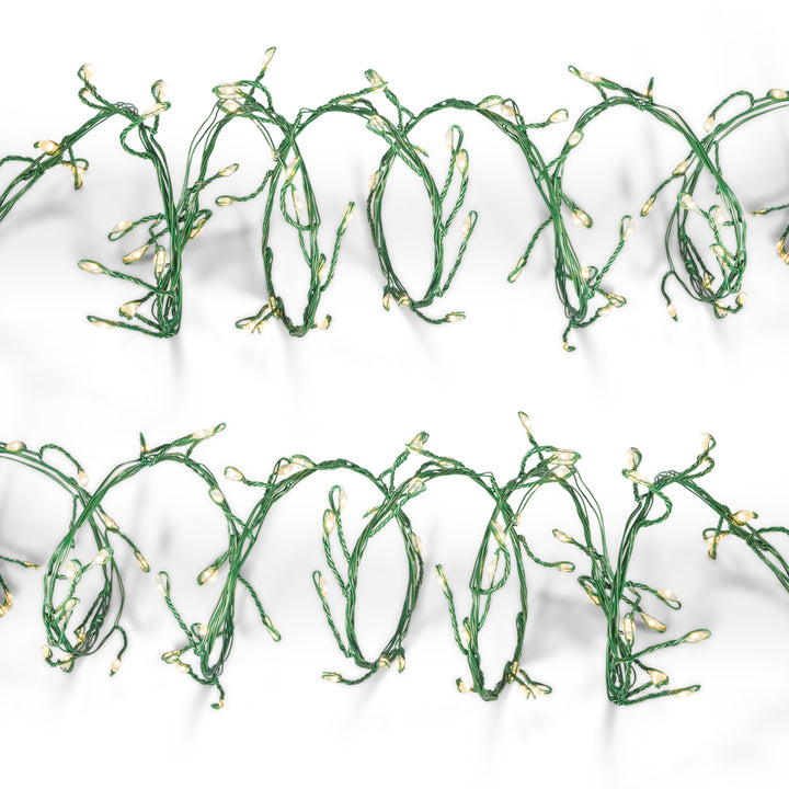 Set of 2 6 ft  Electric Firecracker Garland with Warm White Lights 44246EC-2