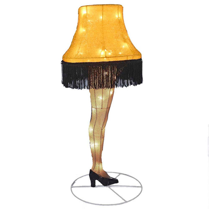 Kurt Adler 28-Inch Leg Lamp 3D Tinsel Lighted Lawn Décor