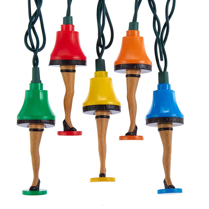 Kurt Adler UL 10-Light A Christmas Story Colorful Leg Lamp Light Set