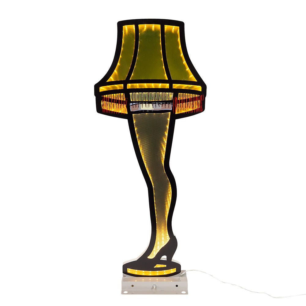 Kurt Adler A Christmas Story 23.6-Inch Outdoor Leg Lamp Infinity Light CS9251