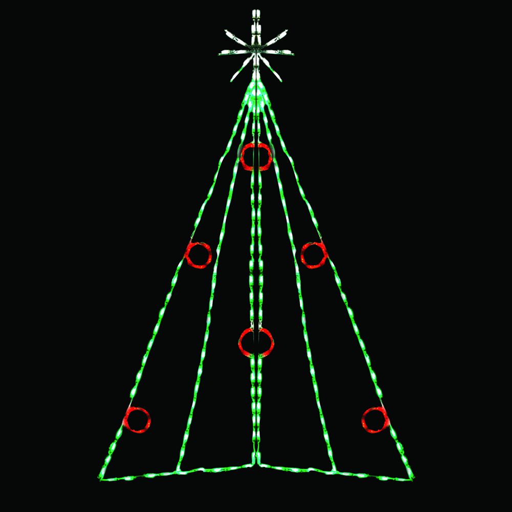 Brite Ideas 75" Christmas Tree with Berries LED Display CTB82
