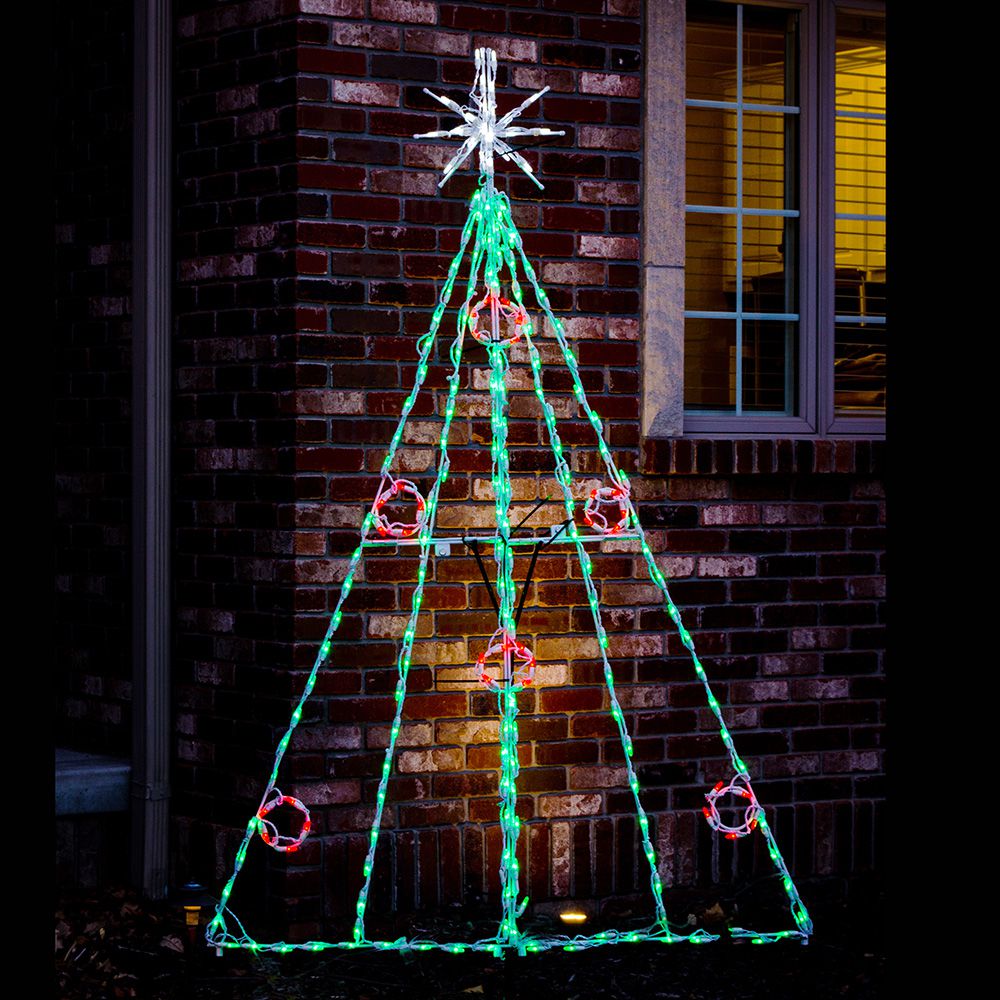 Brite Ideas 75" Christmas Tree with Berries LED Display CTB82