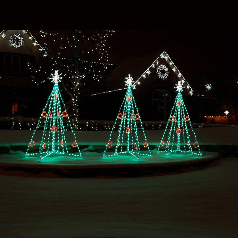 Brite Ideas 75" Christmas Tree with Berries LED Display CTB82