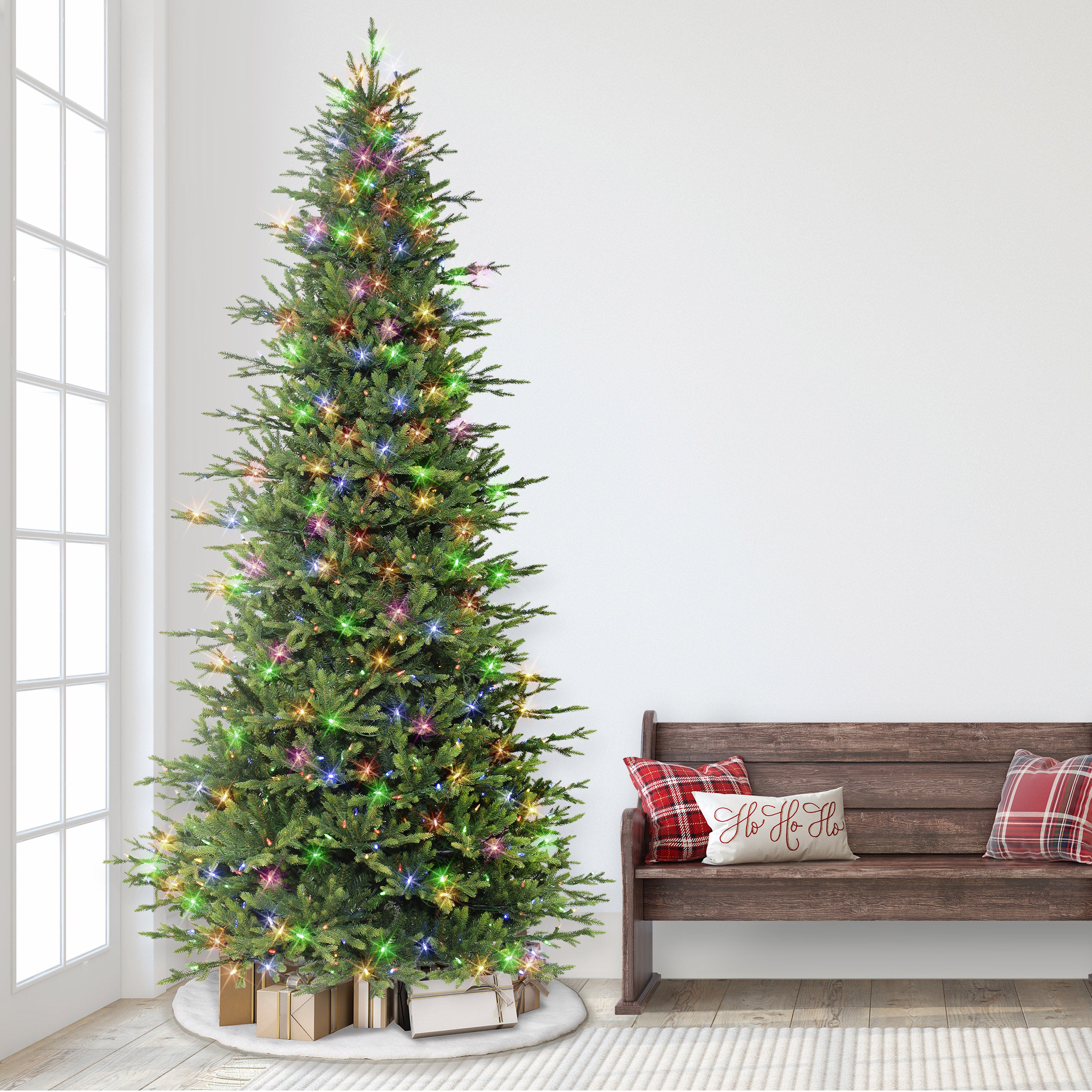 9ft Pre-lit Slim Balsam Fir Tree