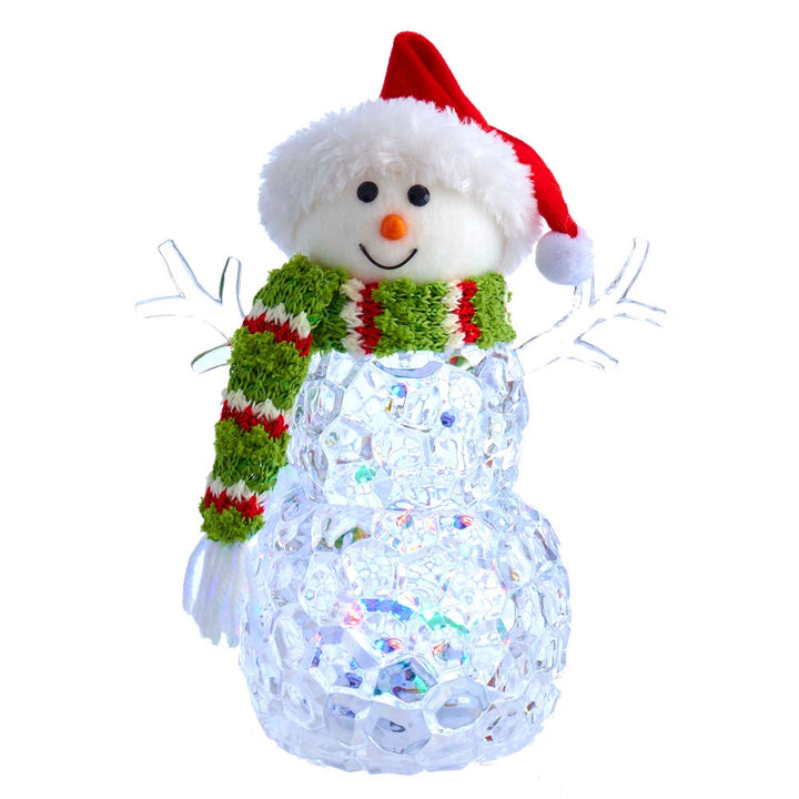 Kurt Adler 9.45-Inch Battery-Operated Light-Up Snowman Table Piece