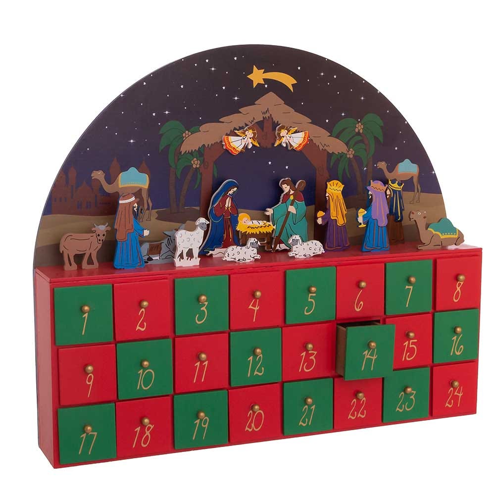 12 Days Of Christmas Nativity Advent Calendar - 12 Piece Toy Set With Daily Nativity Characters