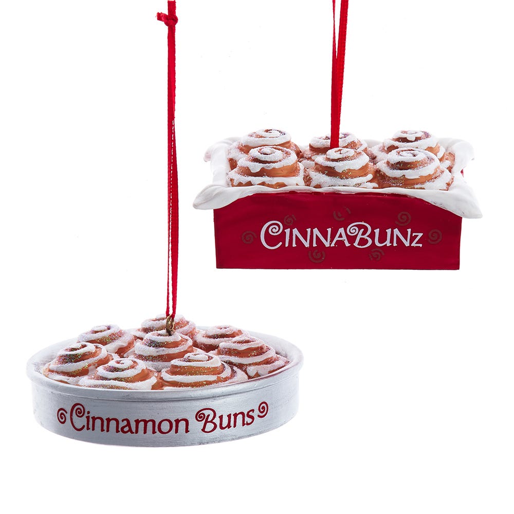 2.75" Cinnamon Buns with Iridescent Glitter, 2 Assorted #D4253