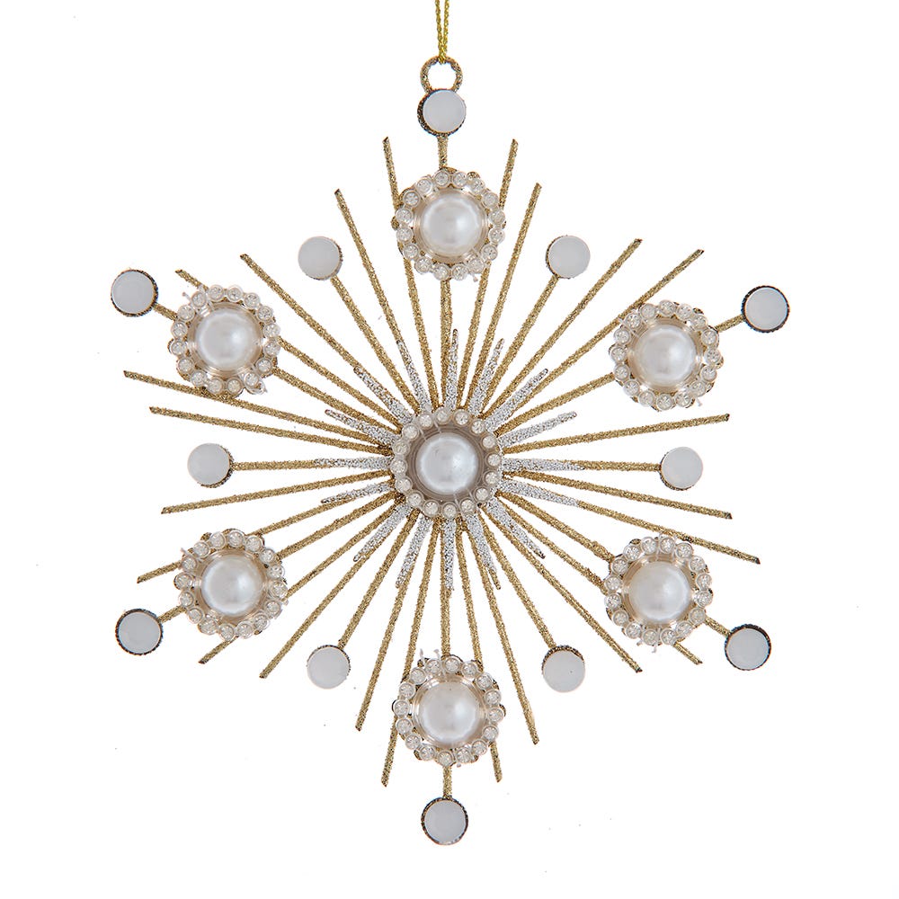 5.5" Metal Snowflake Ornament D4364