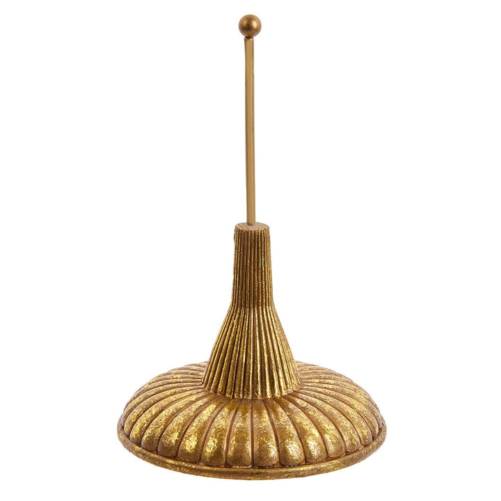 Kurt Adler 7-Inch Resin Gold Finial Holder