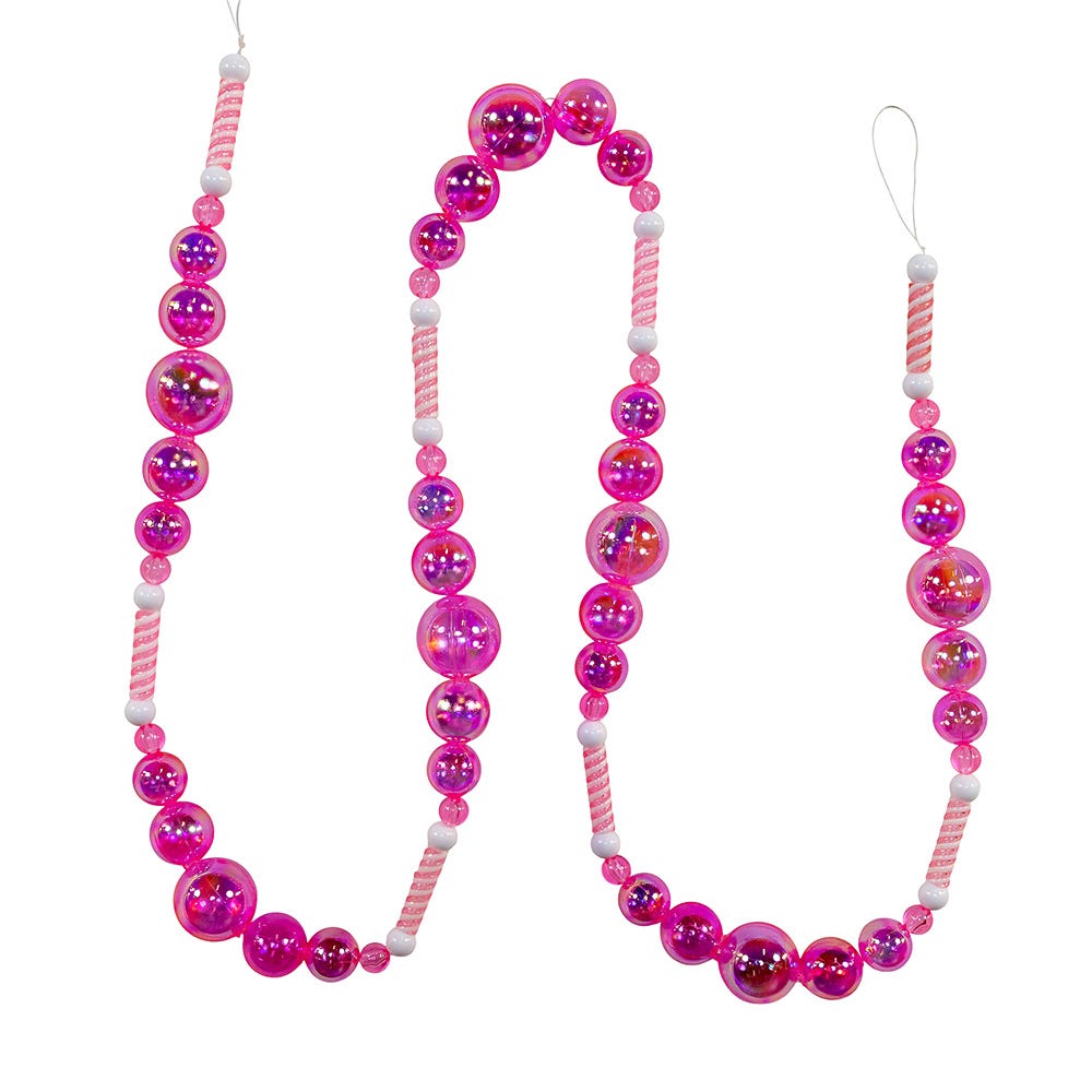 6ft Pink Ball Candy Garland D4746