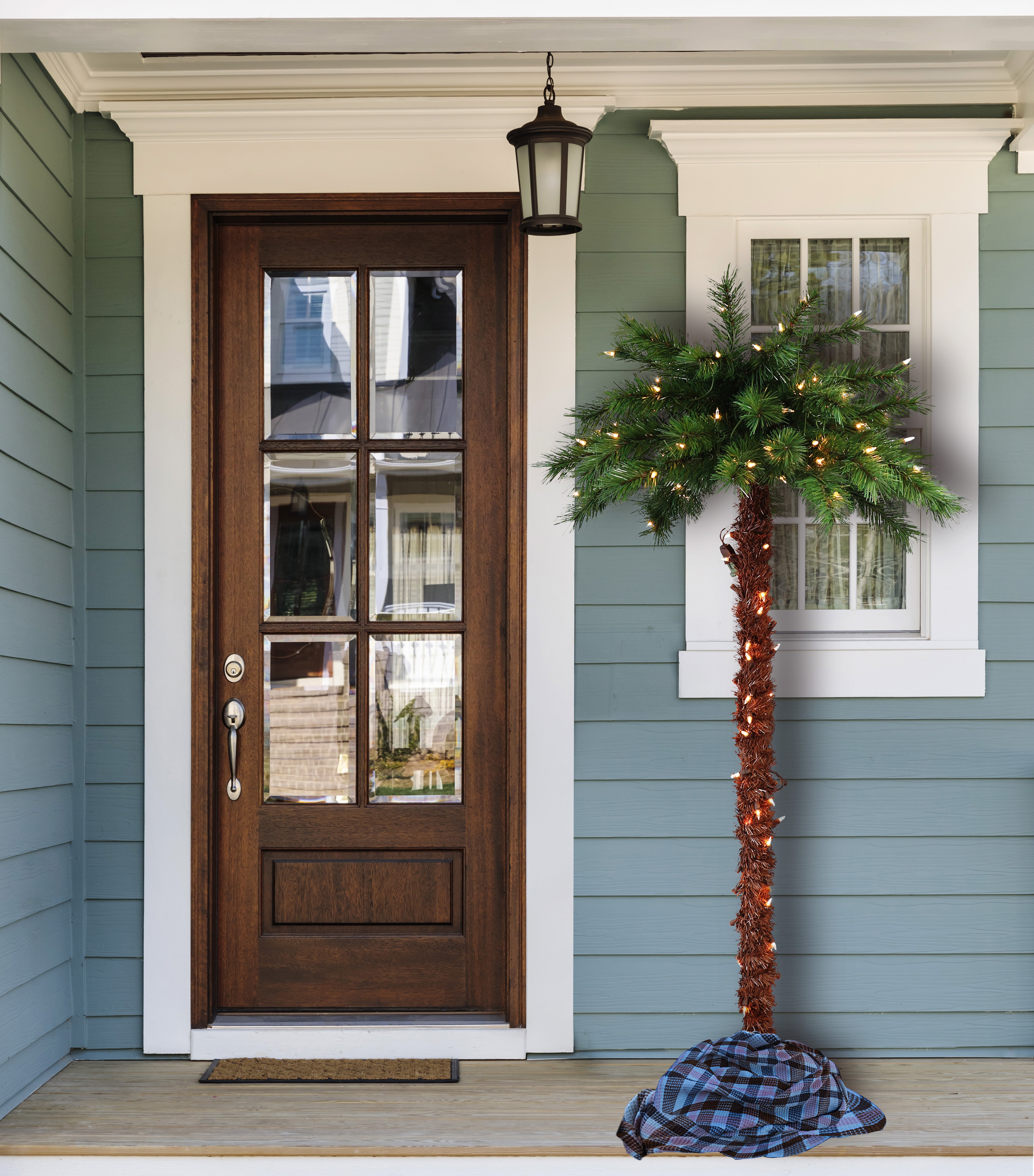 5ft Pre-Lit Outdoor/Indoor Palm Tree