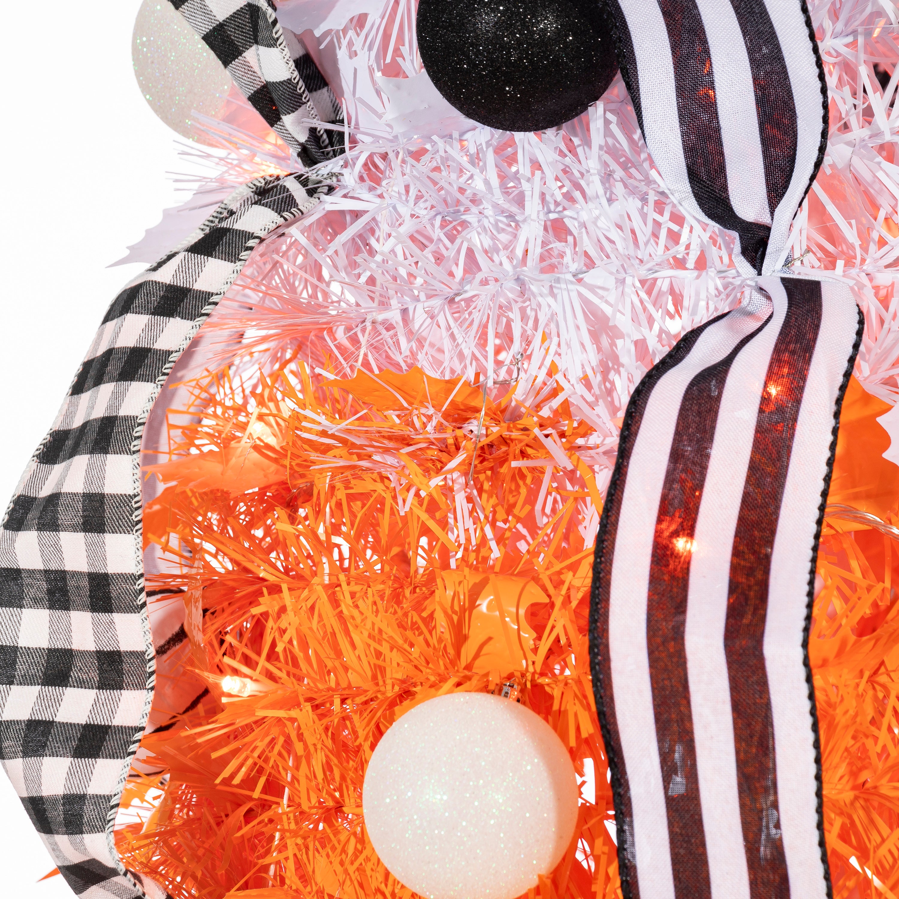 Sterling 6 ft. Pre Lit Orange LED Pop Up Candy Corn Halloween Tree