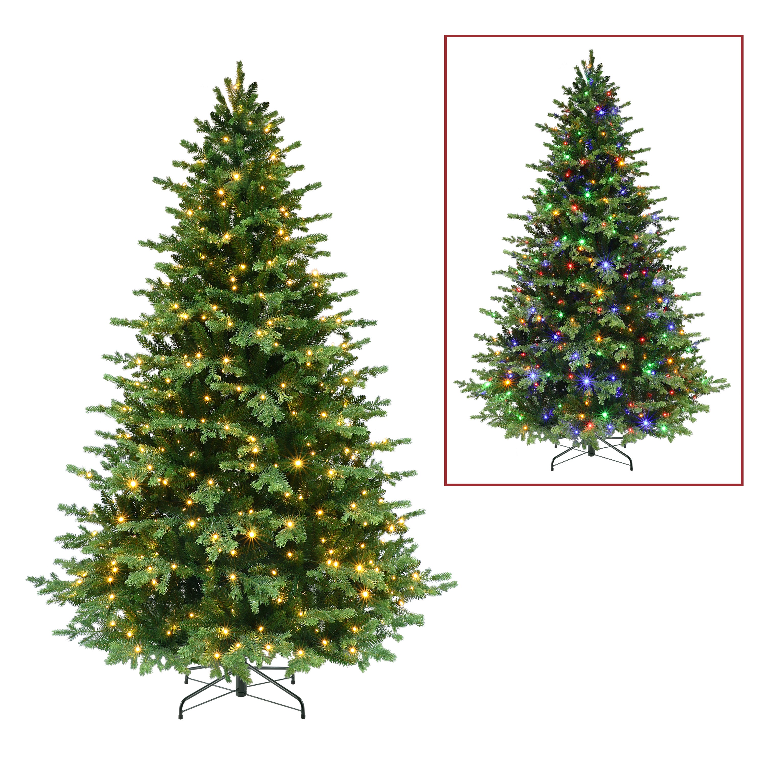 7.5 ft Pre-Lit Artificial Chatham Fir Tree CHBA-75LDF5K550