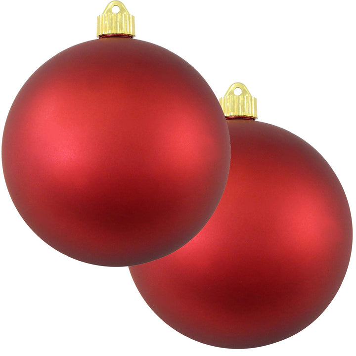 Christmas by Krebs Red Alert 6 in Shatterproof Commercial Grade Christmas Ornament Set of 2 #KBX04730