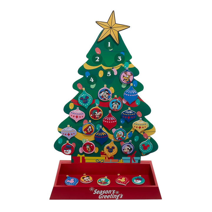 Kurt Adler 16-Inch Disney Advent Tree with Magnetic Ornaments