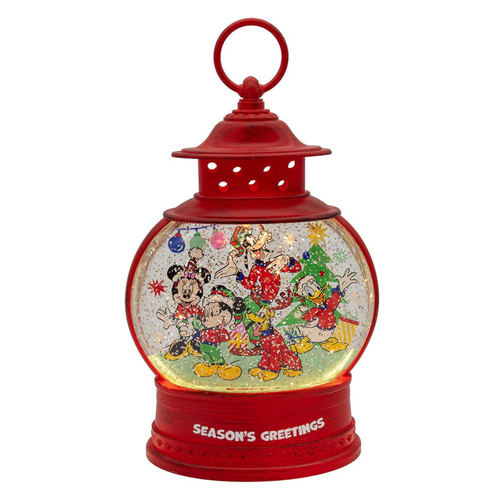 Kurt Adler 10-Inch Battery Operated USB LED Lighted Lantern with Spinning Glitter Water DN8251