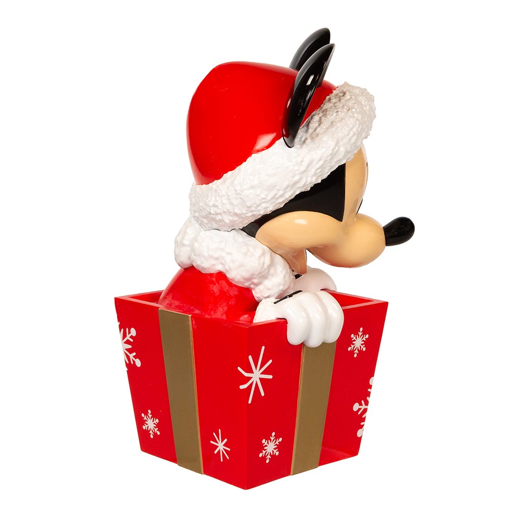 Kurt Adler 8-Inch Un-Lit Disney© Mickey In Present Tree Topper