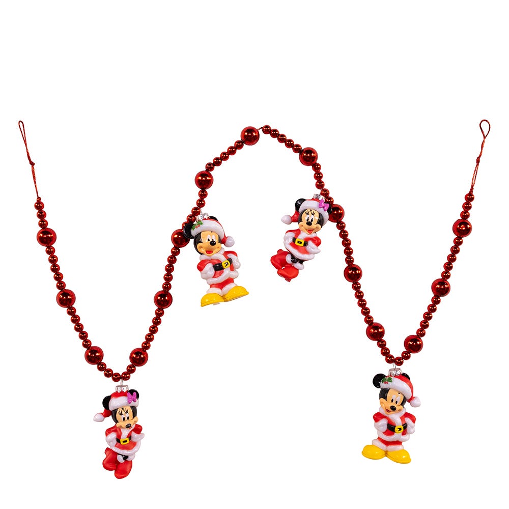 Kurt Adler 4-Foot Mickey and Minnie Lighted Garland DN9255