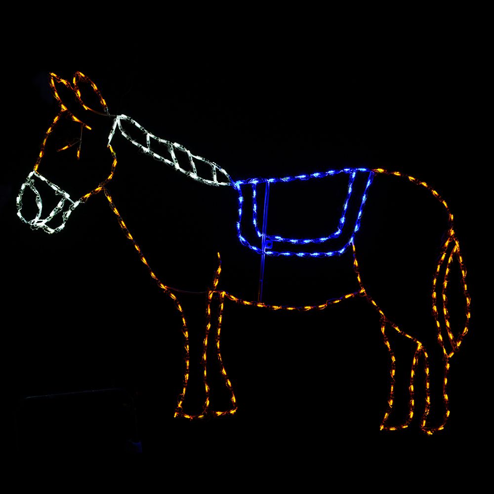 Brite Ideas 51" x 67" Donkey LED Nativity Display DNKY