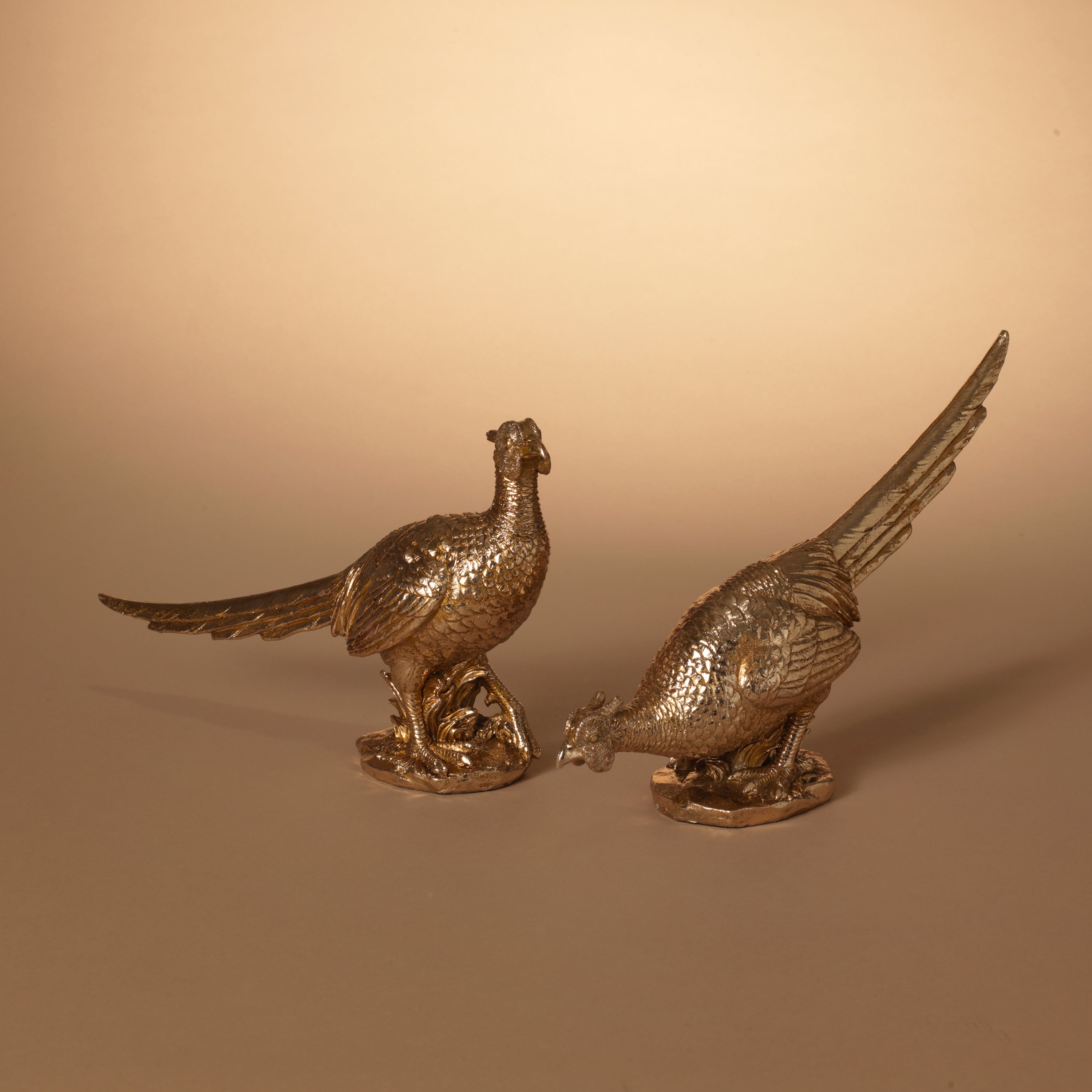 Lighted 13 in L Resin Bird Figurine, 2 Assorted 2650720EC
