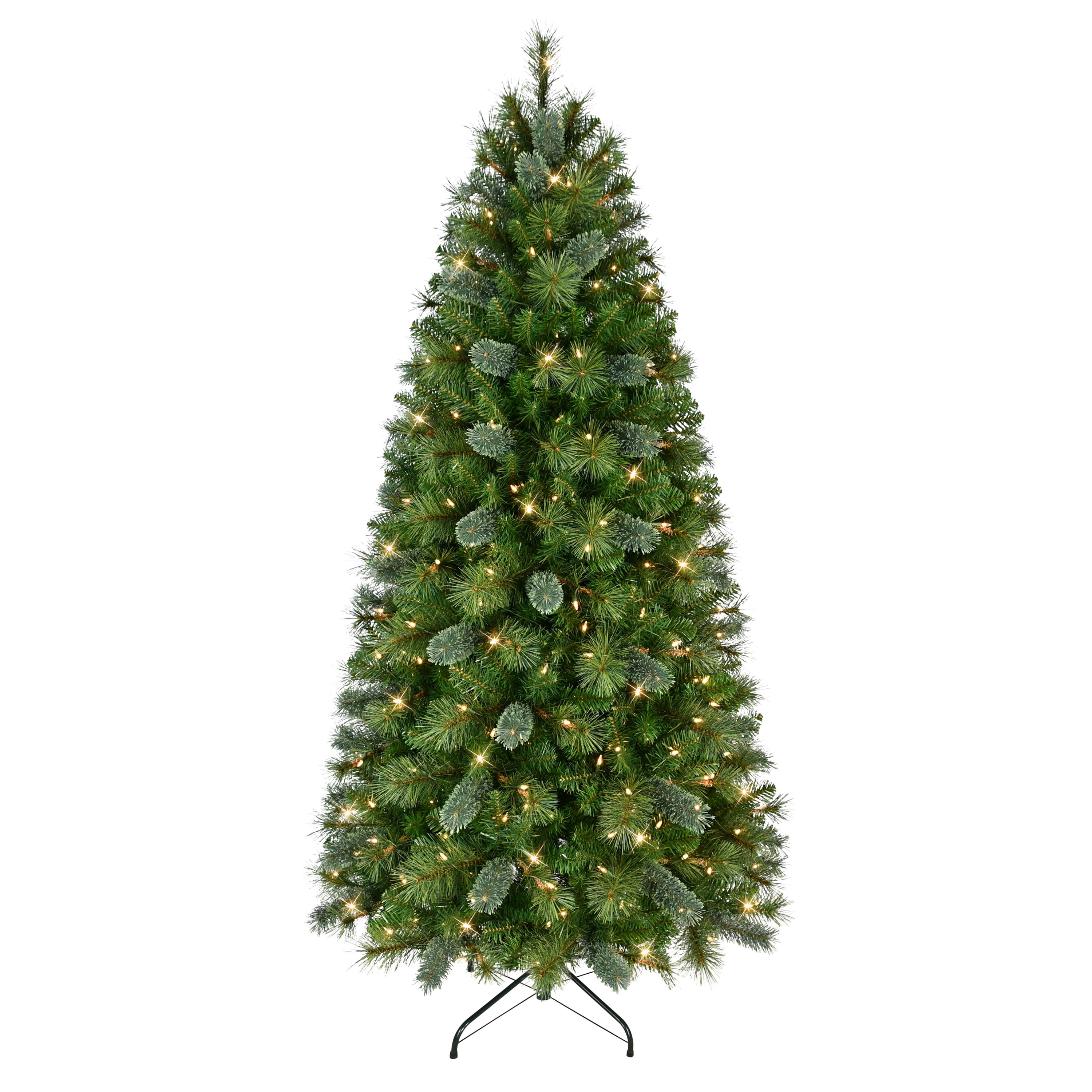 6.5' Pre-Lit Slim Teton Pine Tree Artificial Christmas Tree TTPSLA-65C3
